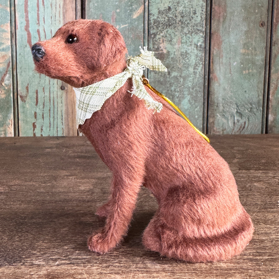 Sitting Labrador Retriever With Bandana  Ornament