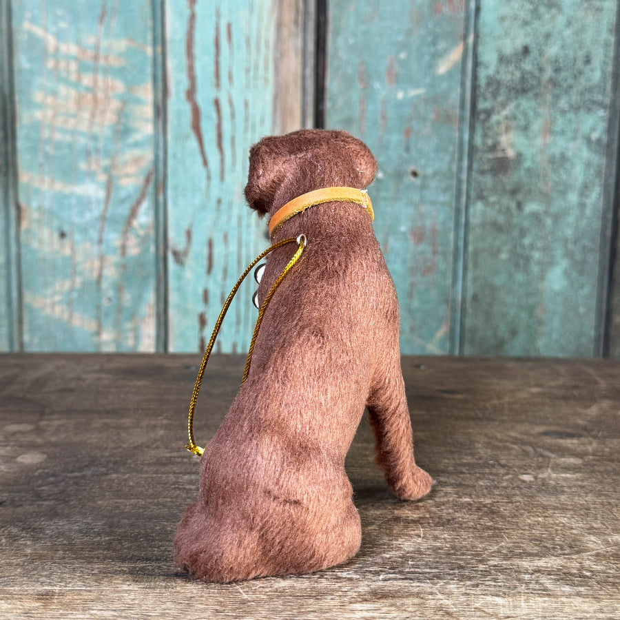 Personalized Sitting Fetch Labrador Retriever Ornament