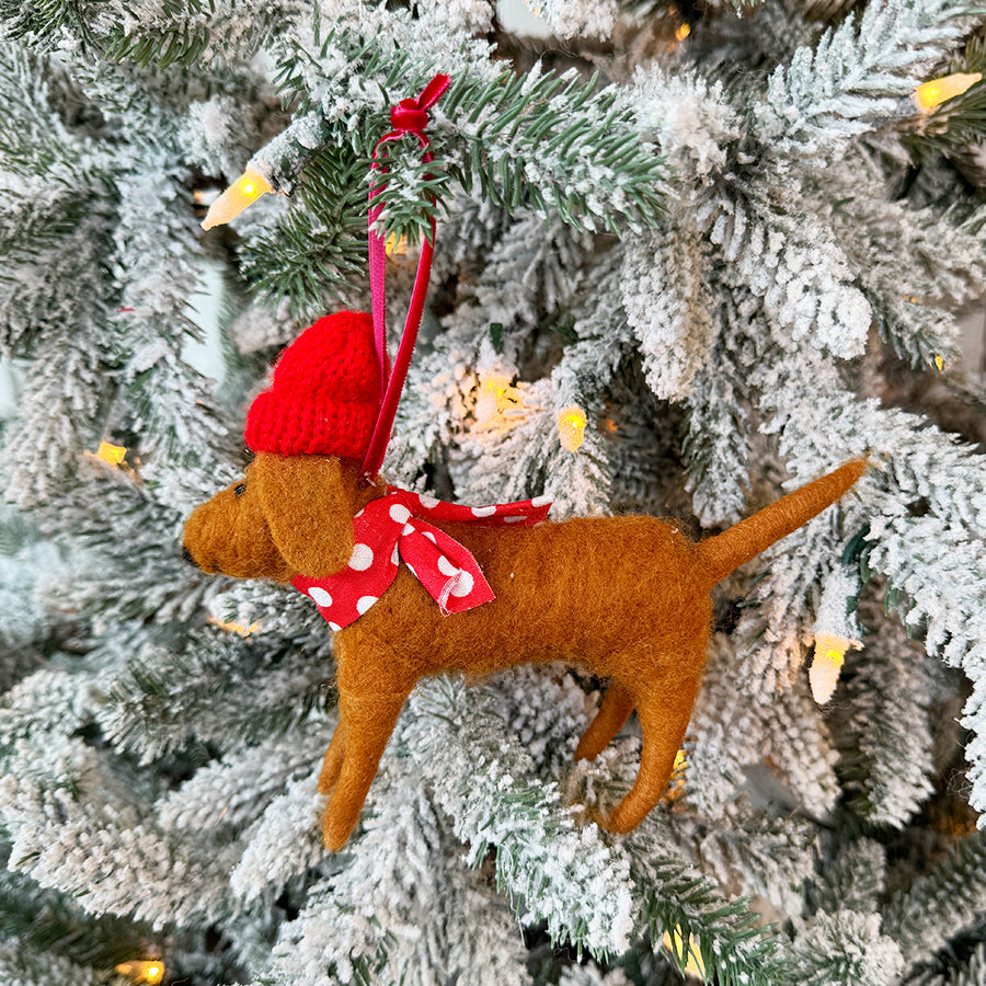 Christmas Dogs Ornament