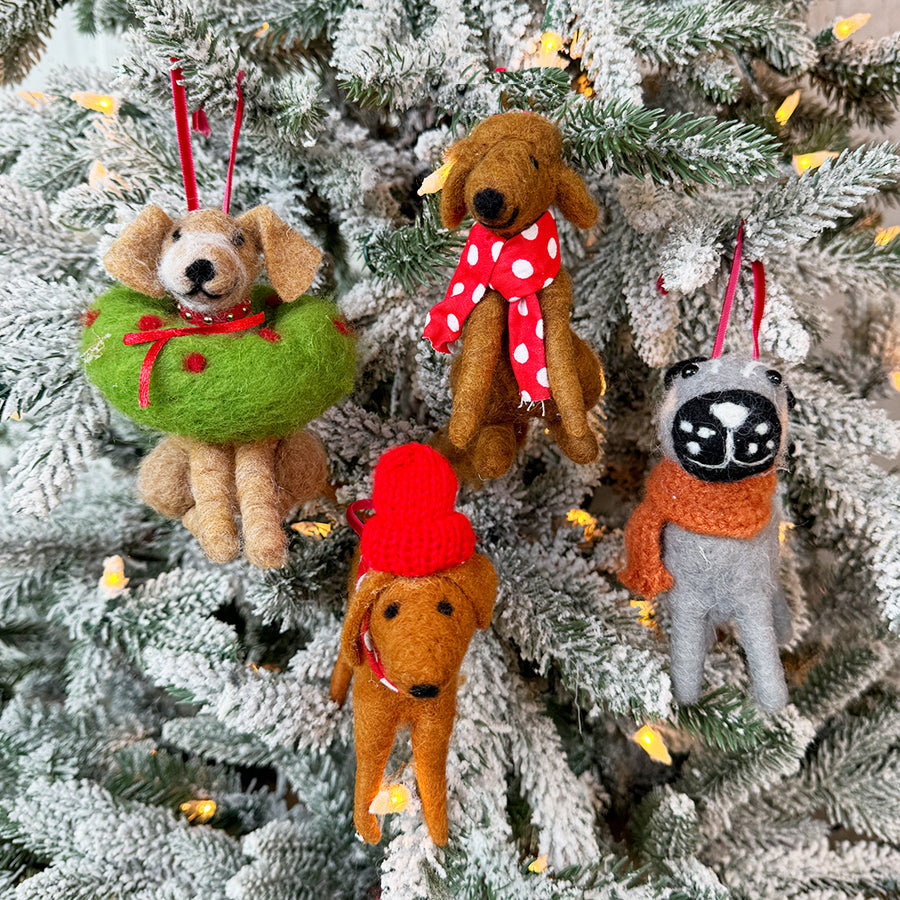 Christmas Dogs Ornament