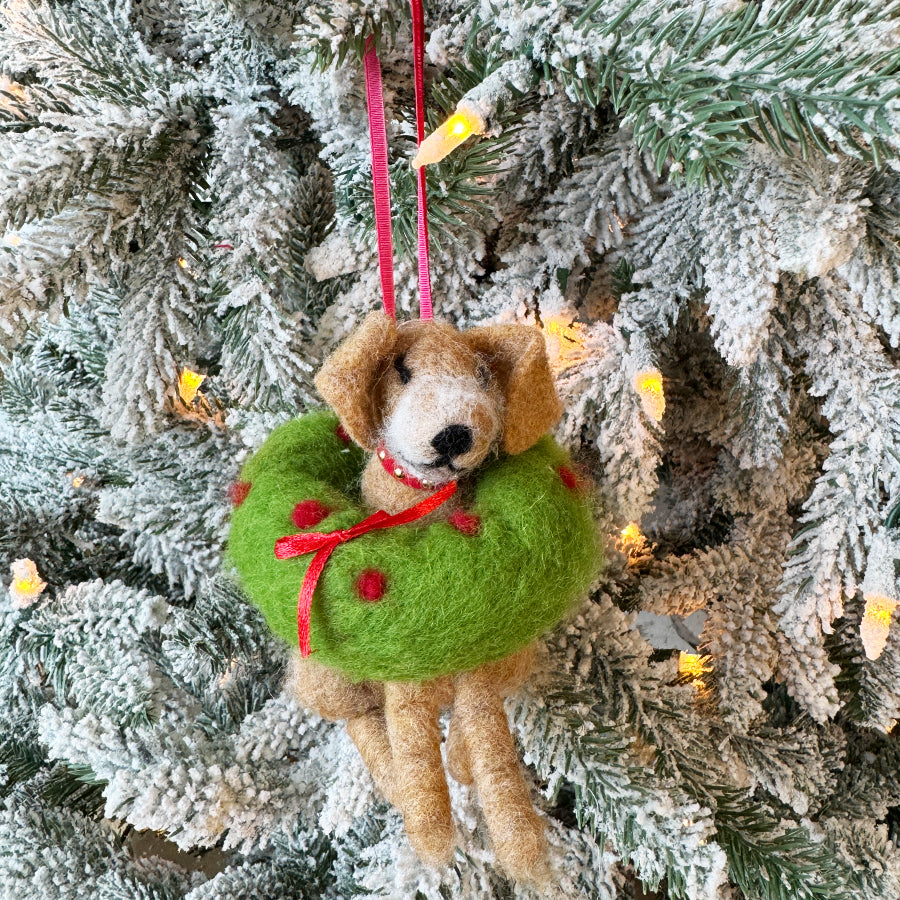 Christmas Dogs Ornament