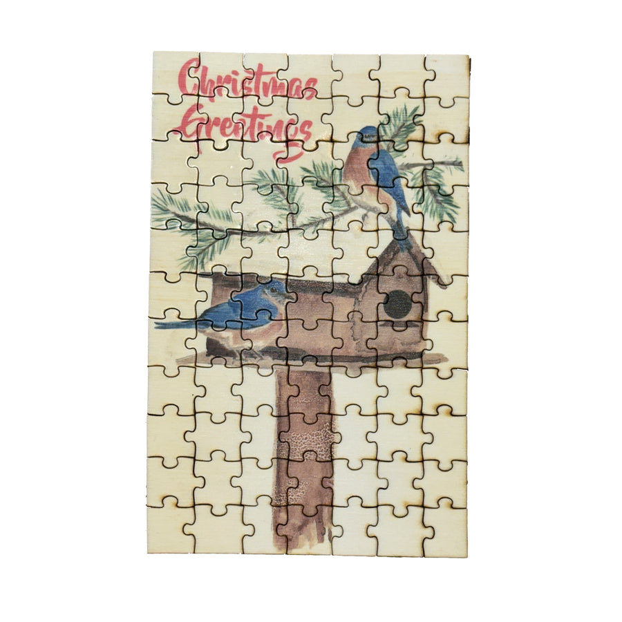 Christmas Greetings Personal Wooden Puzzle