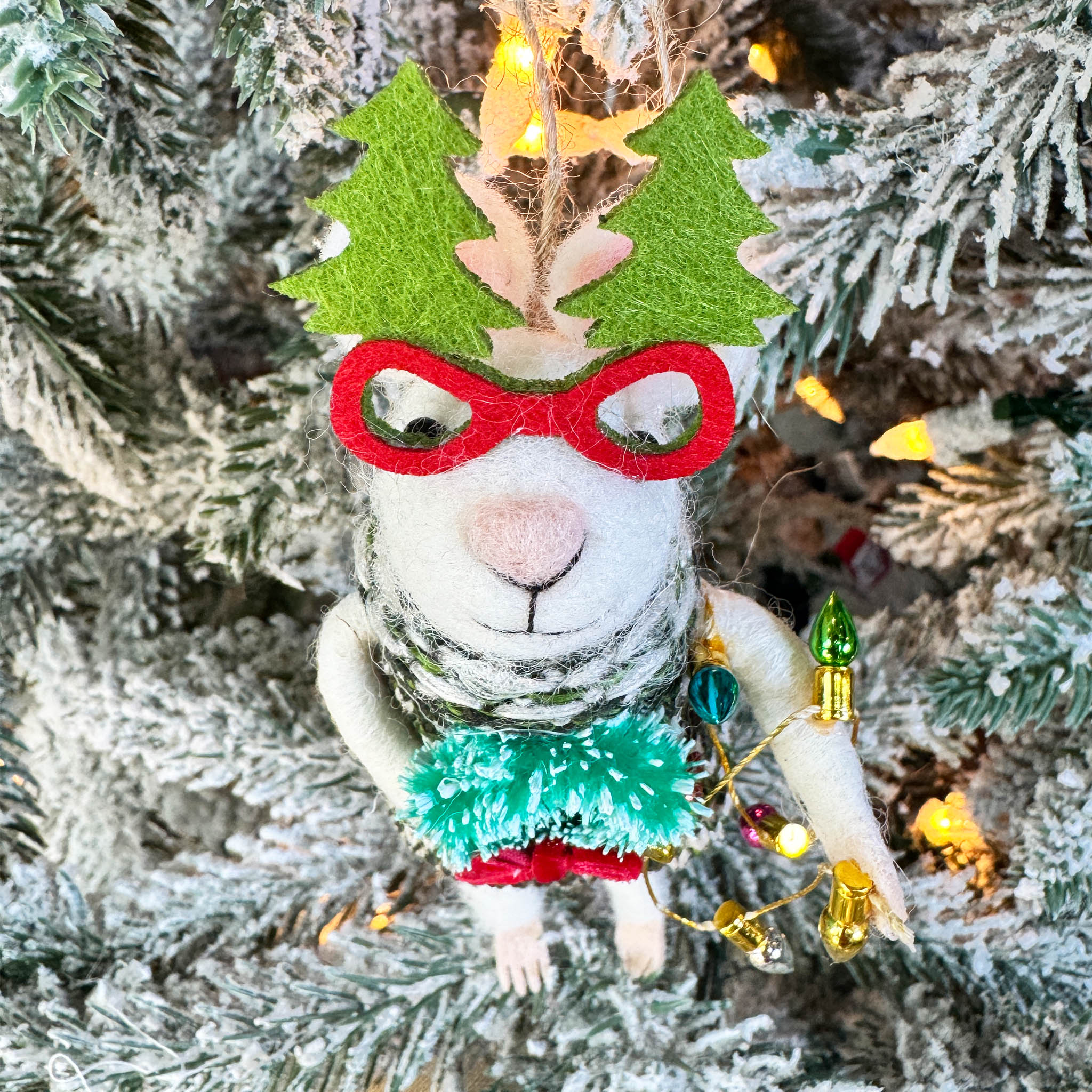 Christmas Party Mouse Ornament