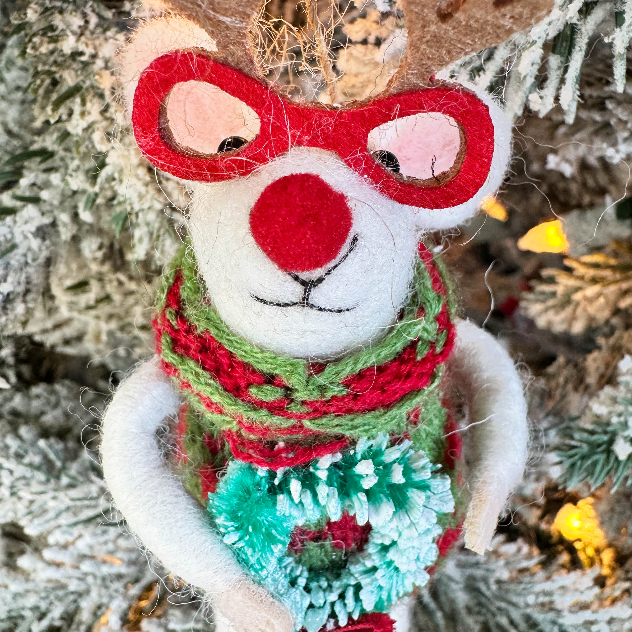 Christmas Party Mouse Ornament
