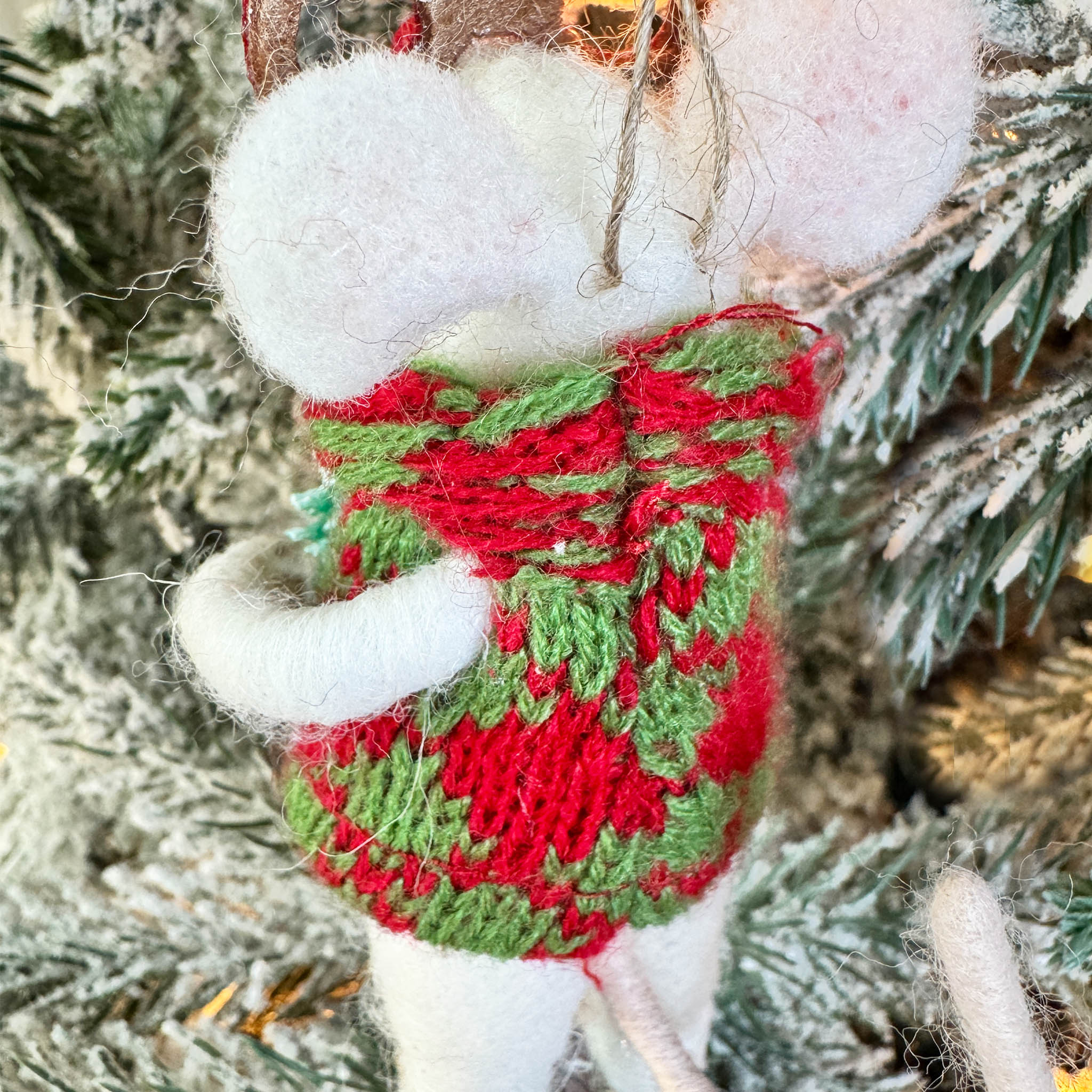 Christmas Party Mouse Ornament