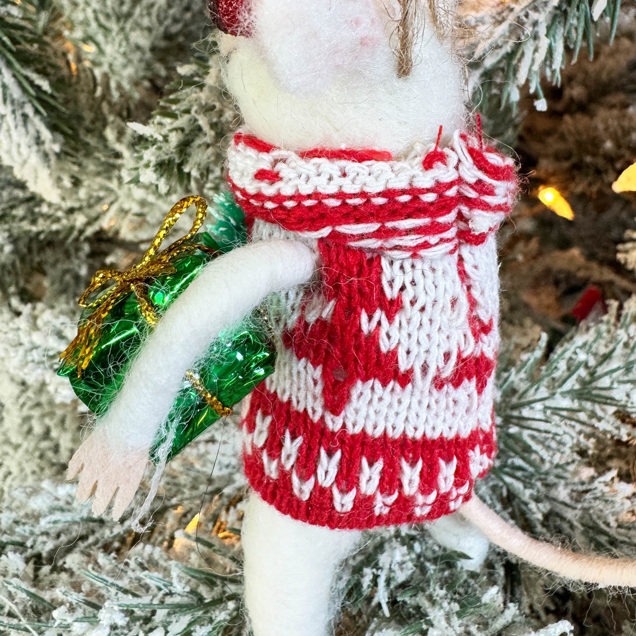 Christmas Party Mouse Ornament