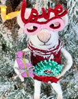 Christmas Party Mouse Ornament