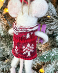 Christmas Party Mouse Ornament
