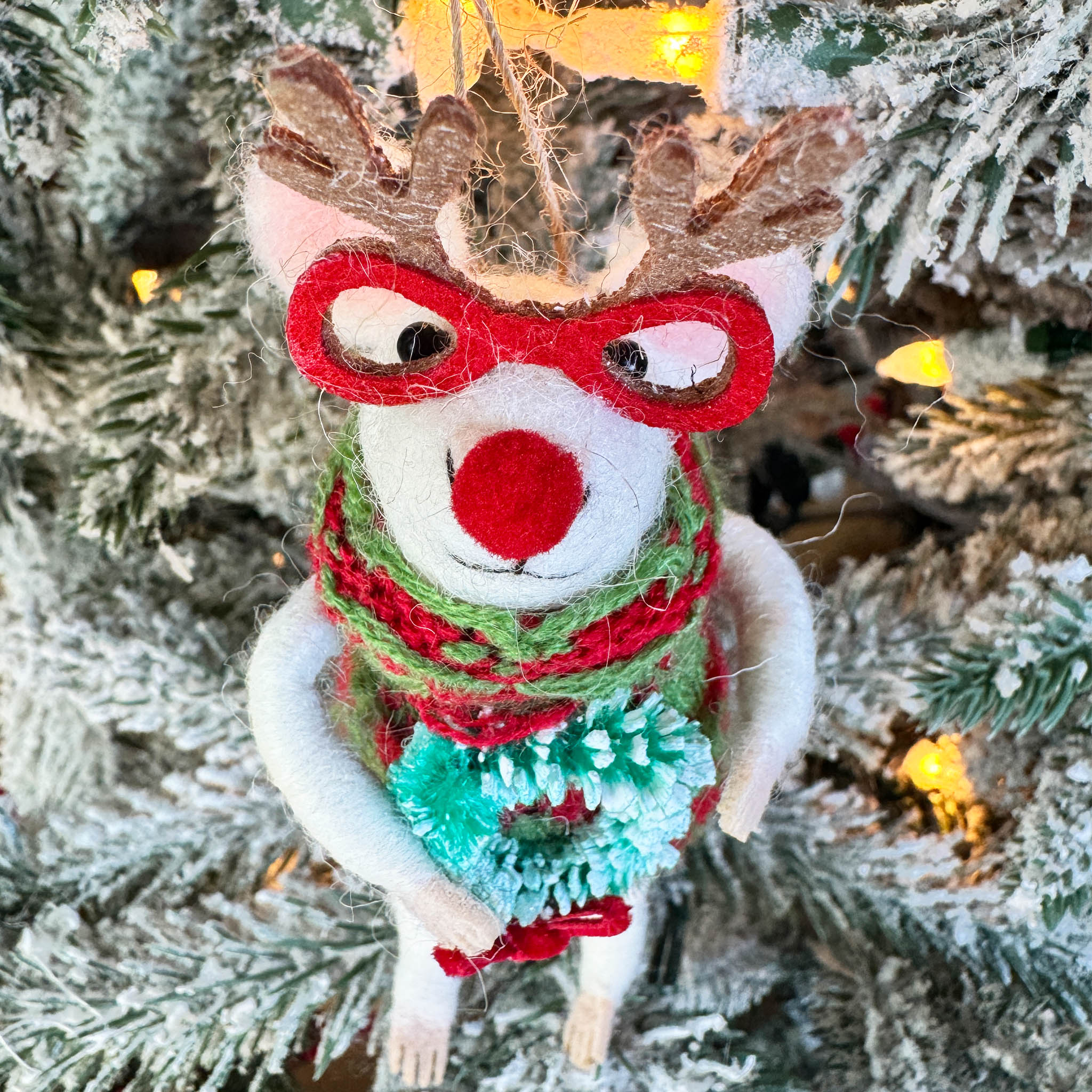 Christmas Party Mouse Ornament