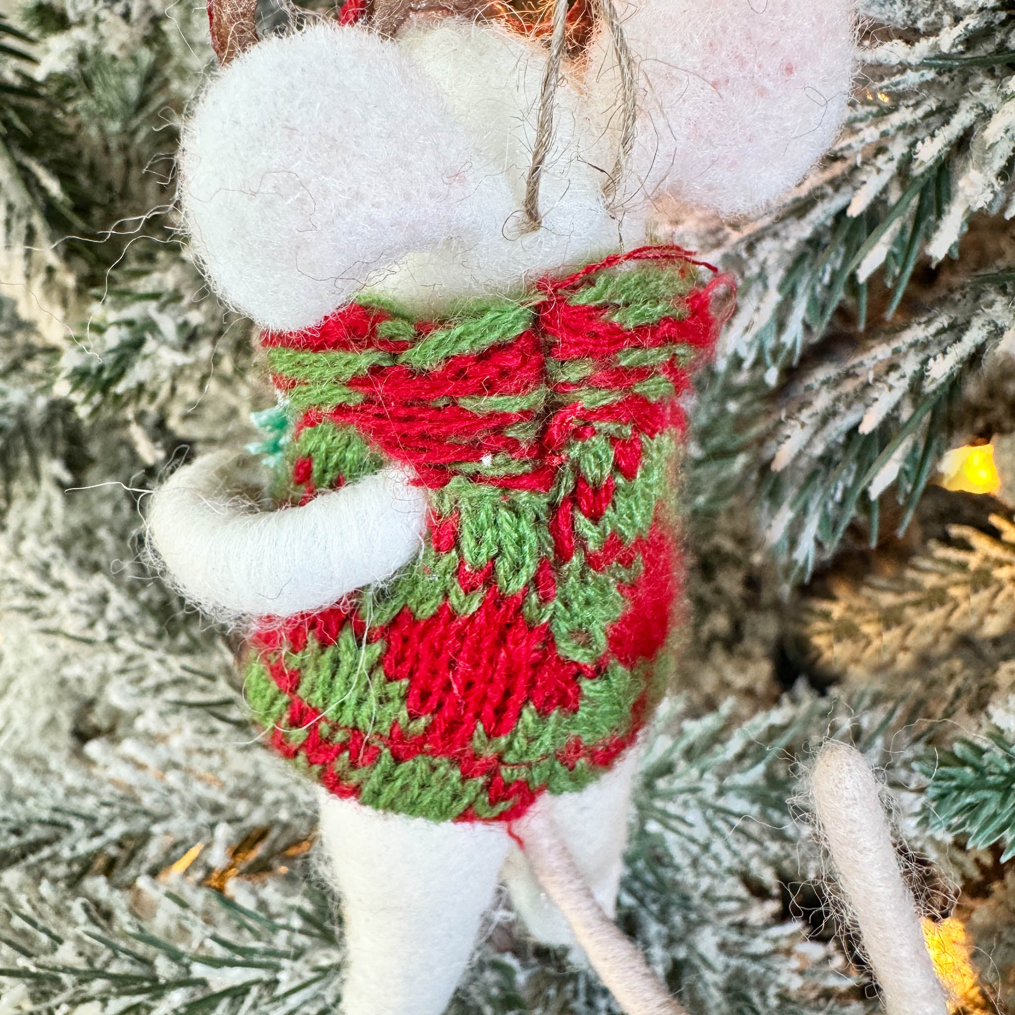 Christmas Party Mouse Ornament