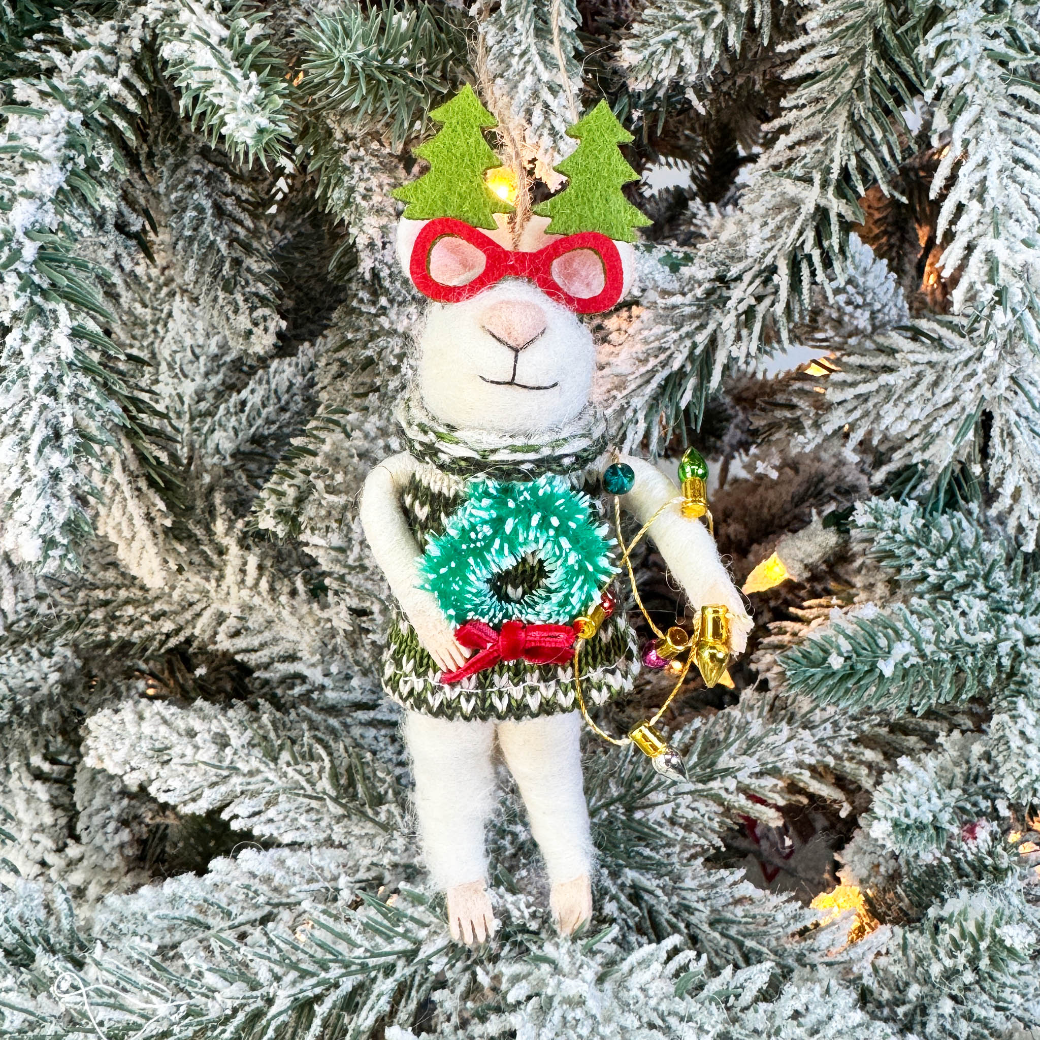 Christmas Party Mouse Ornament