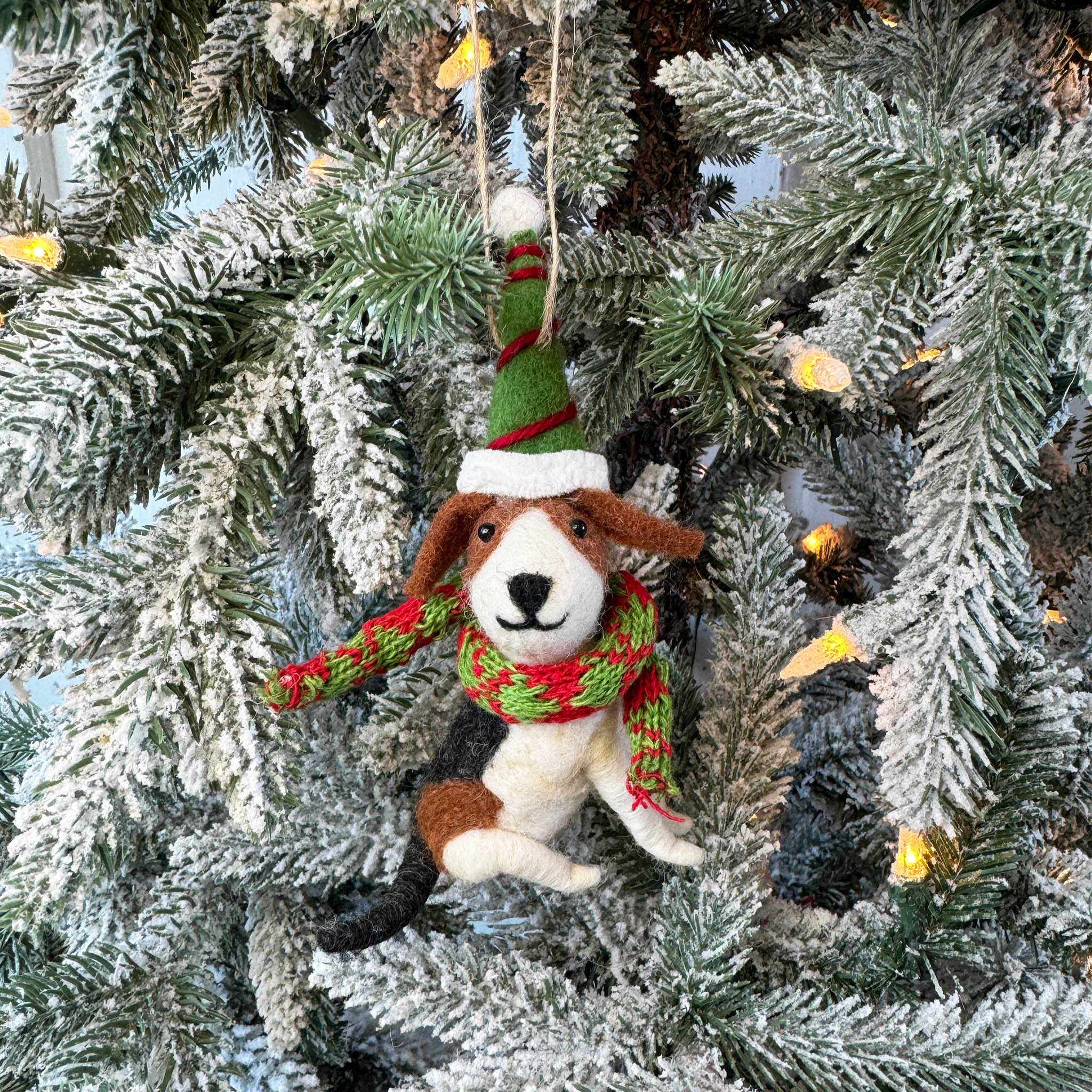 Christmas Puppy Ornament