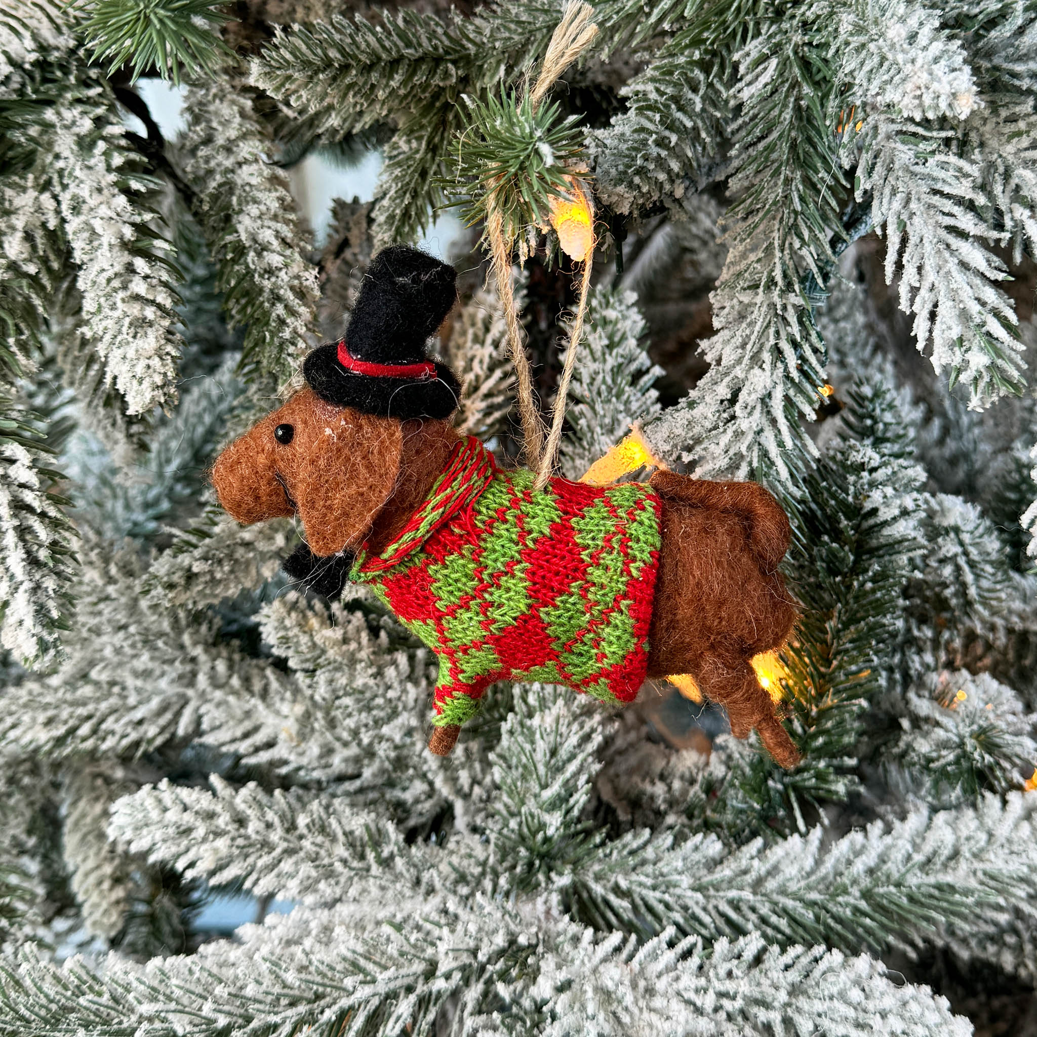 Christmas Puppy Ornament