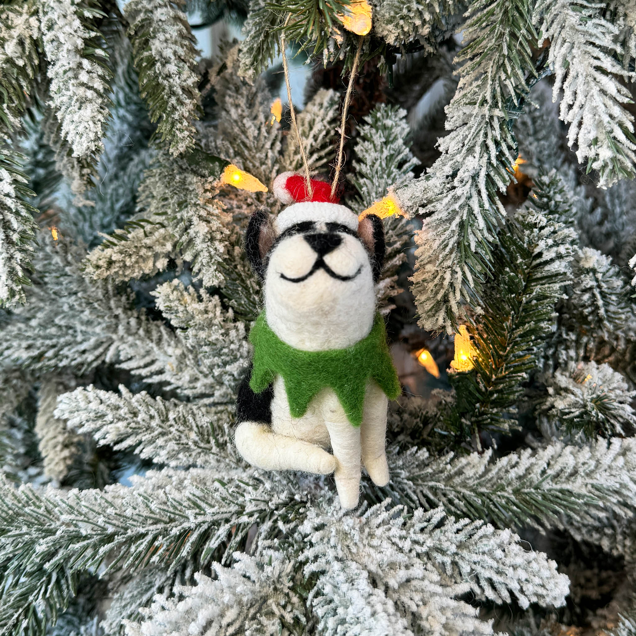 Christmas Puppy Ornament