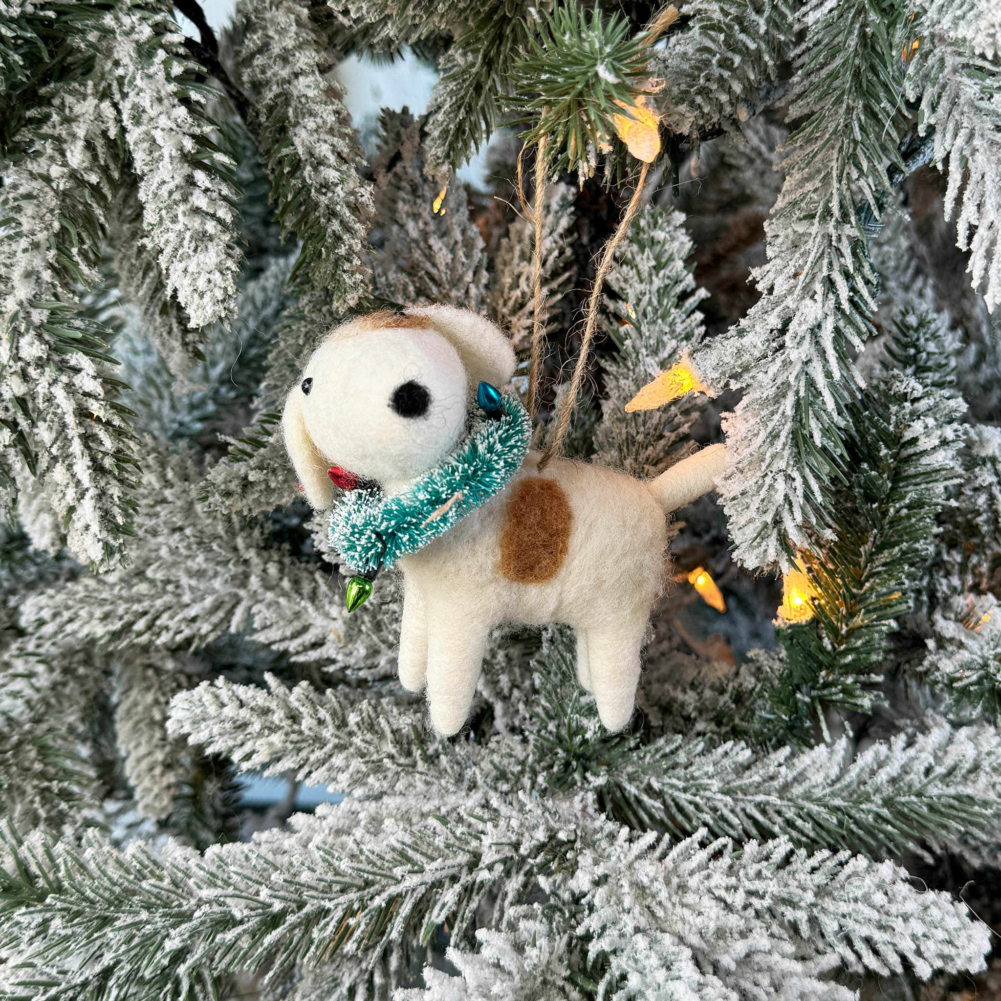Christmas Puppy Ornament
