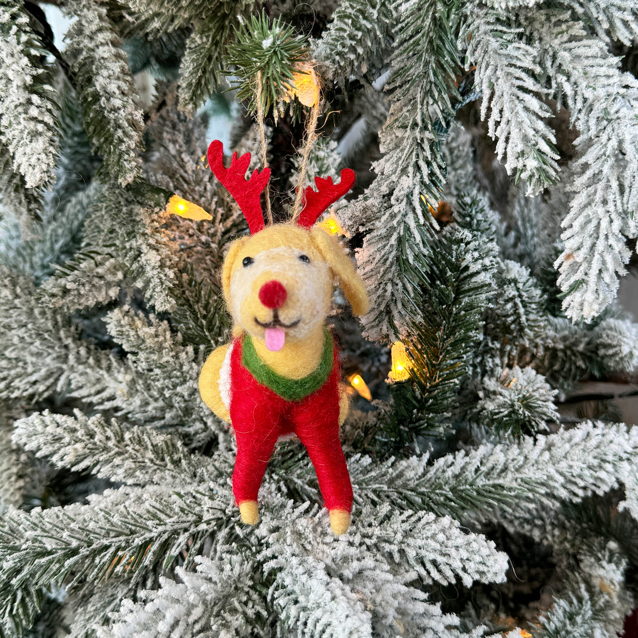 Christmas Puppy Ornament