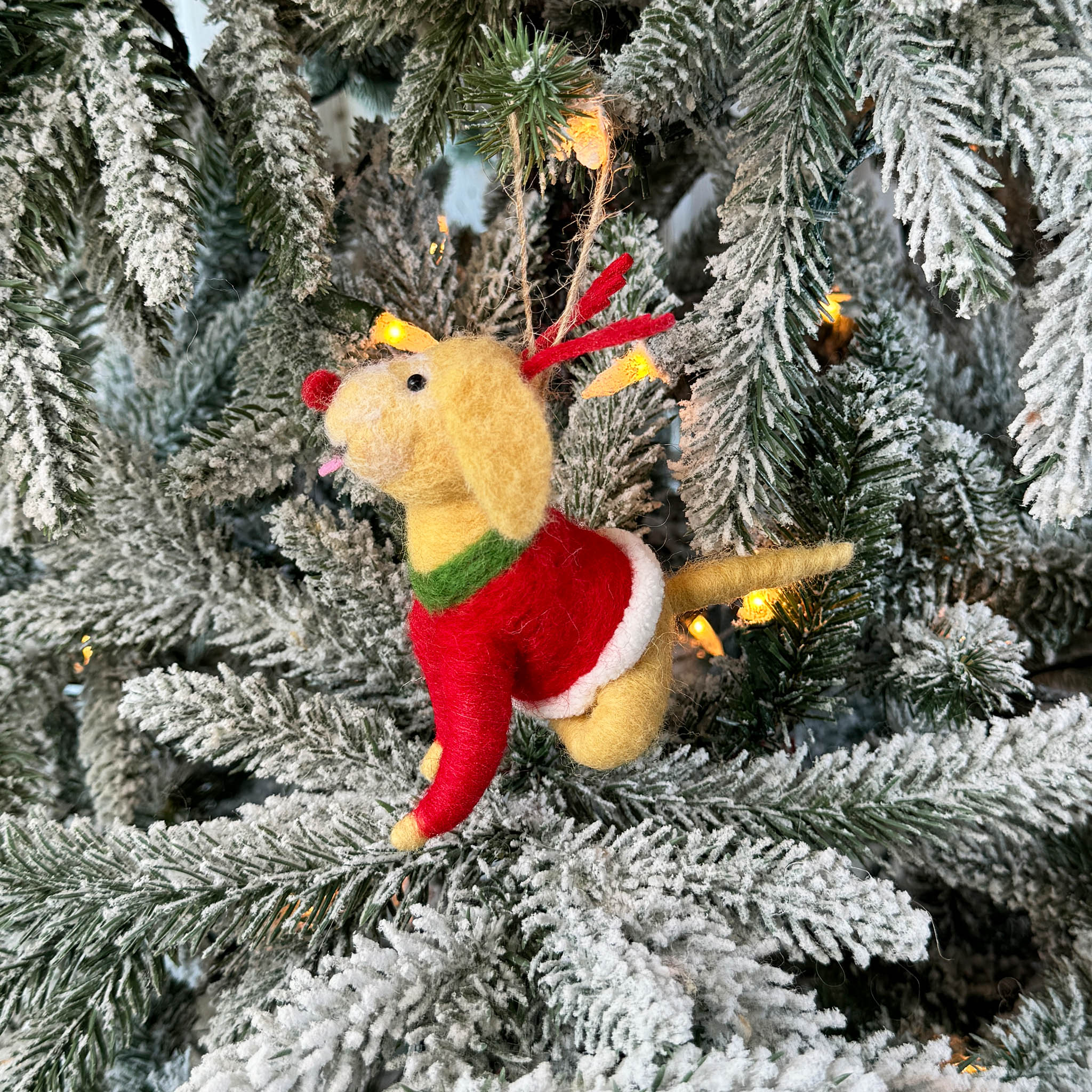 Christmas Puppy Ornament