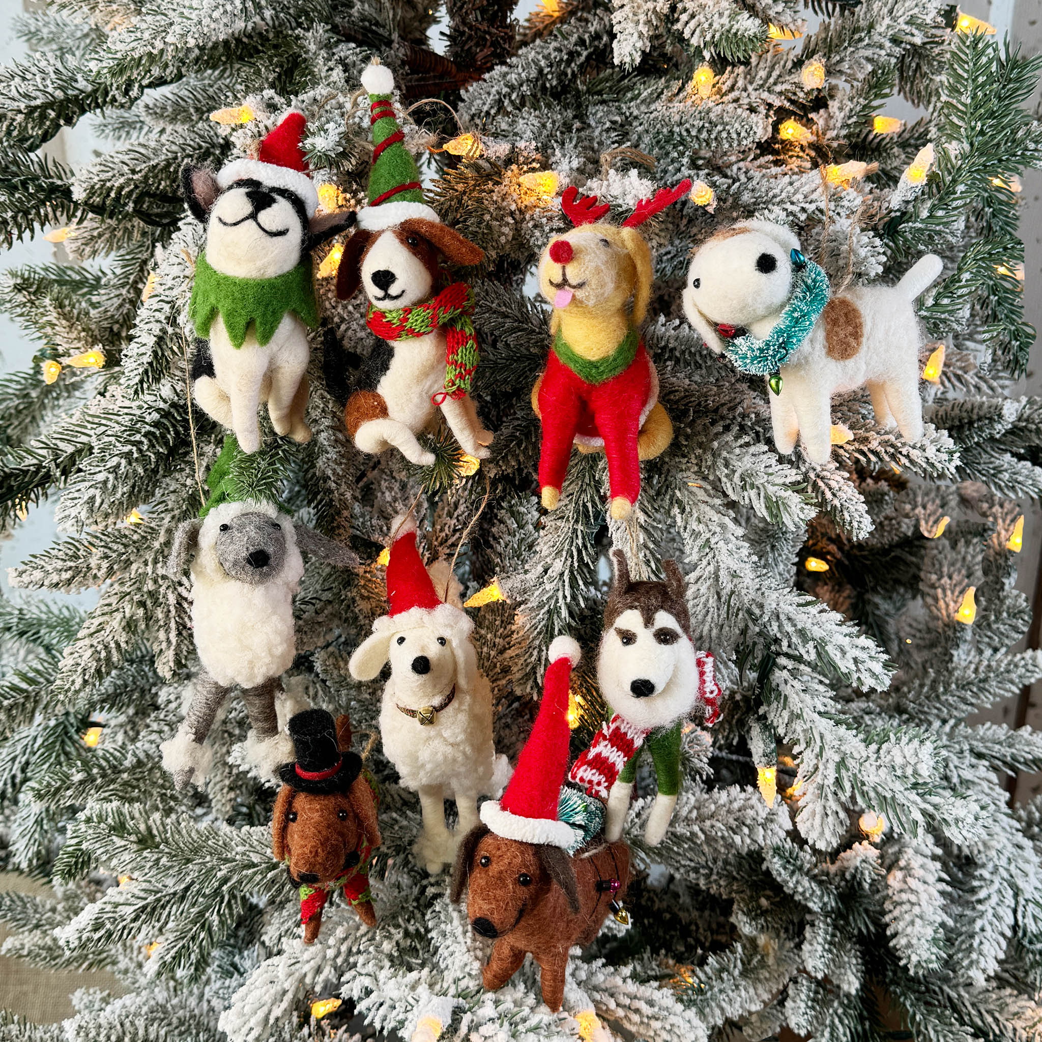 Christmas Puppy Ornament