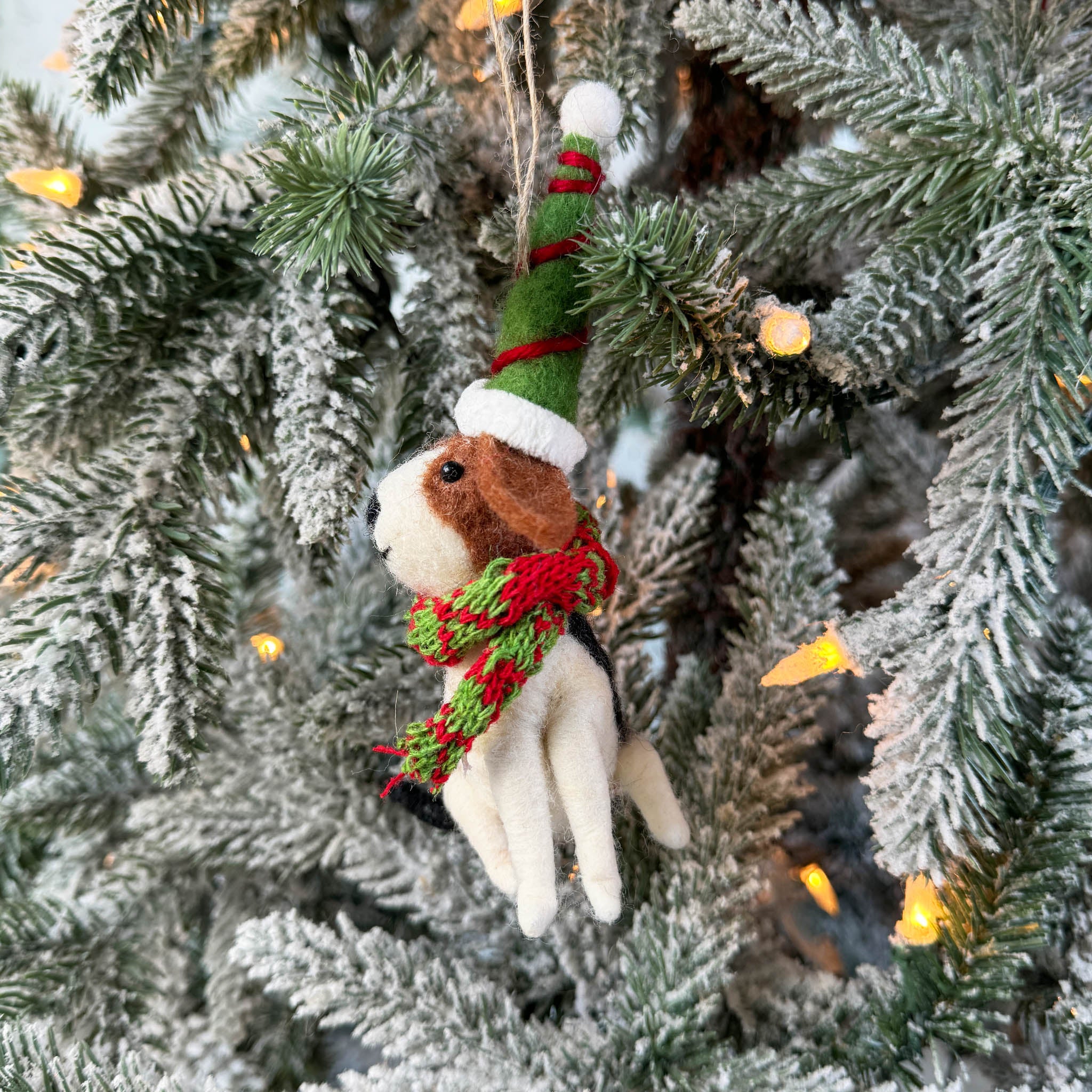 Christmas Puppy Ornament