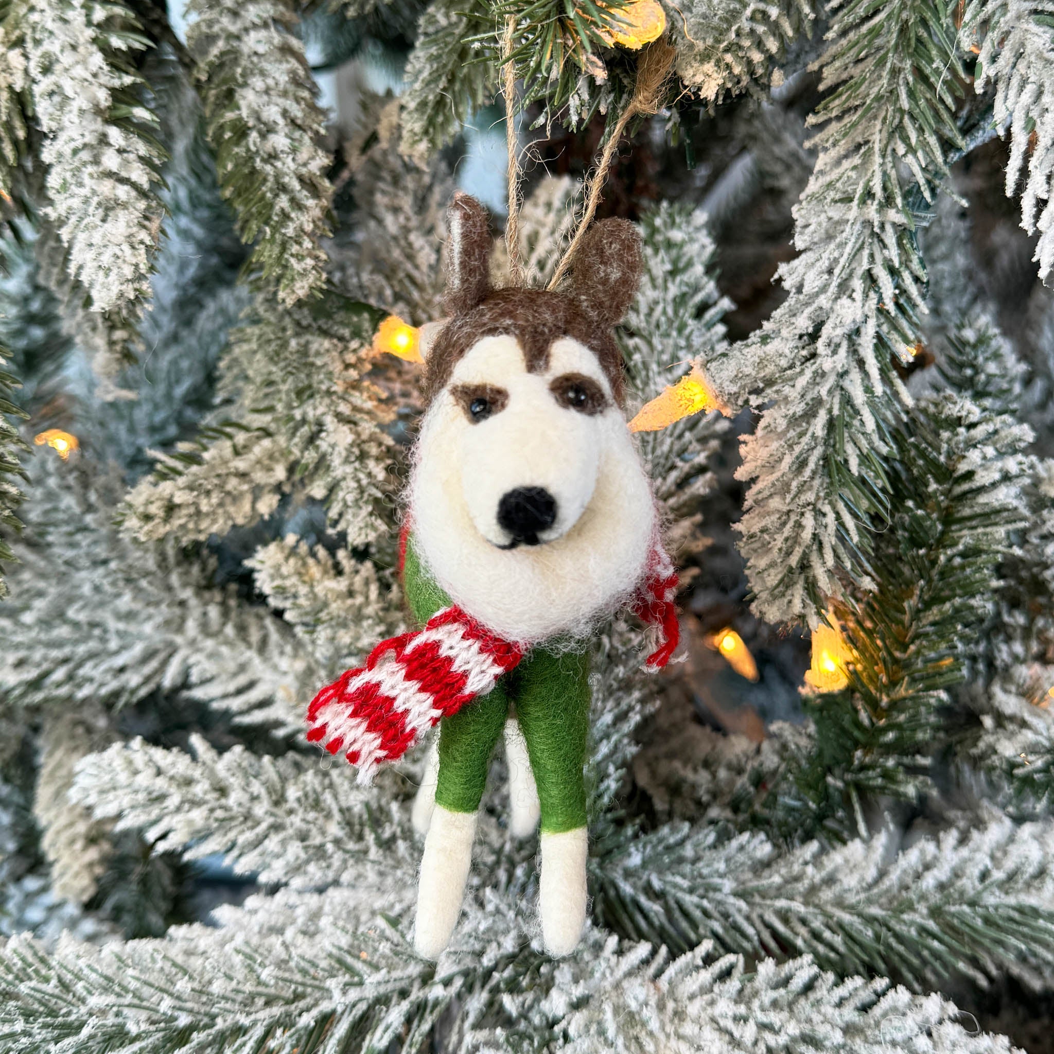 Christmas Puppy Ornament