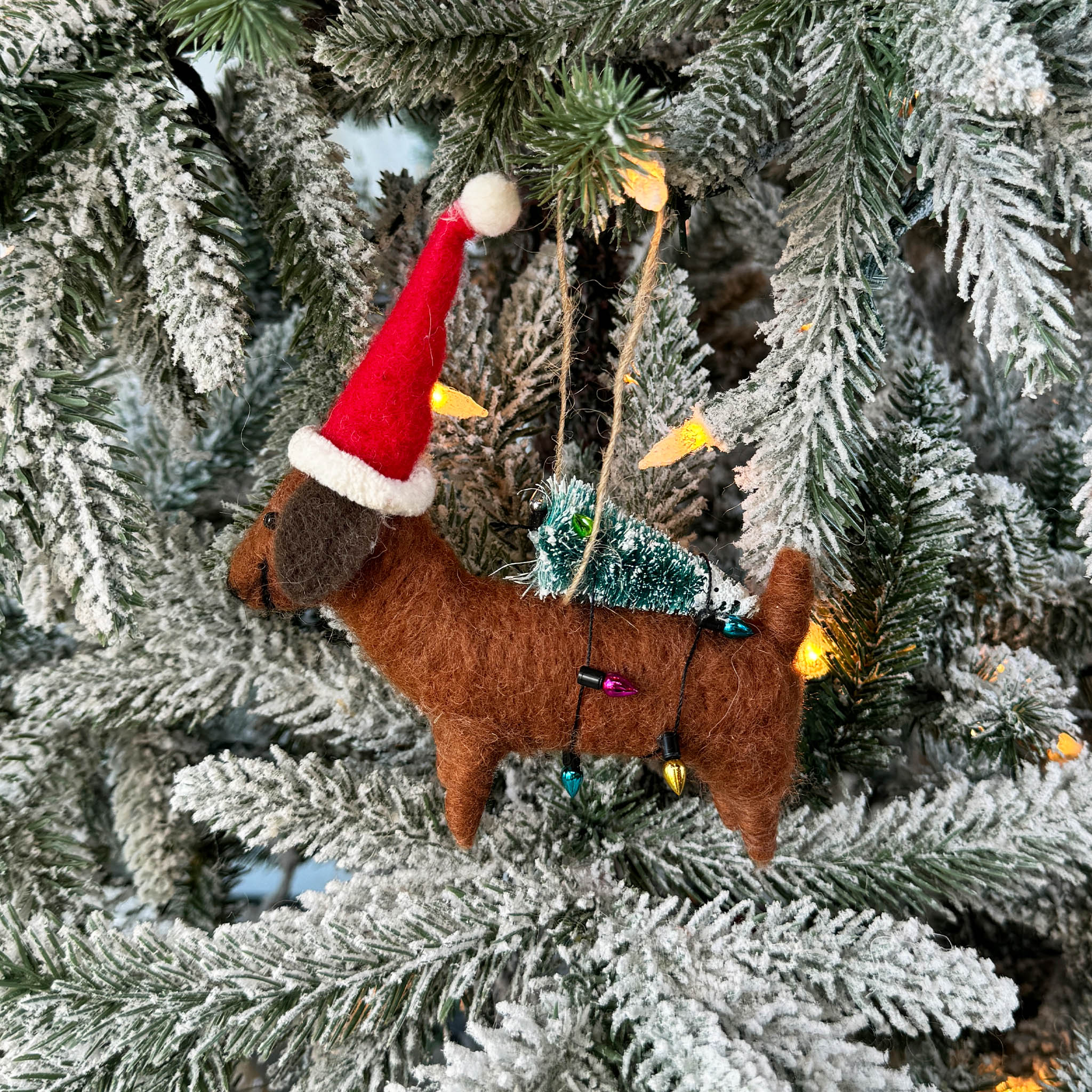 Christmas Puppy Ornament
