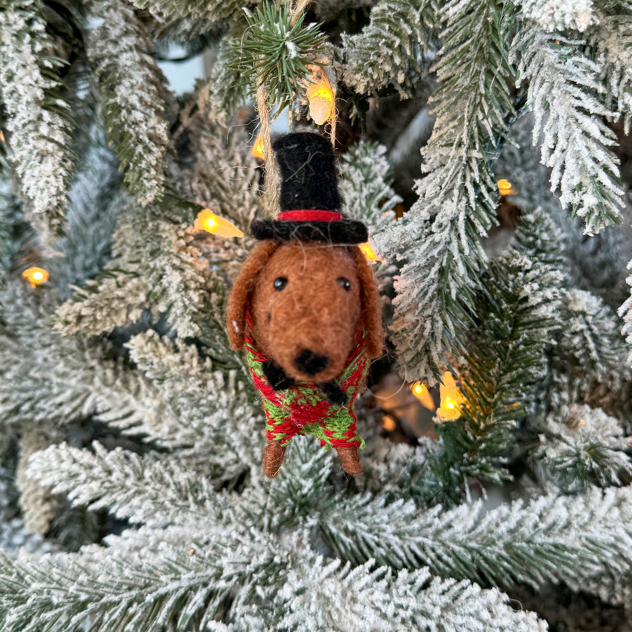 Christmas Puppy Ornament