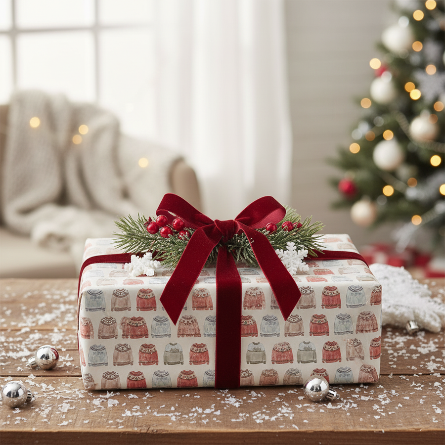 Winter Patterns Wrapping Paper