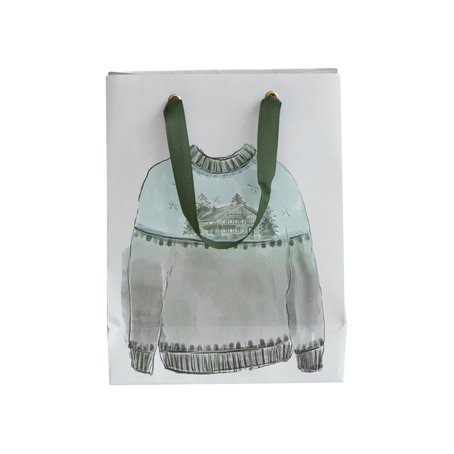 Christmas Sweater Paper Gift Bag Set