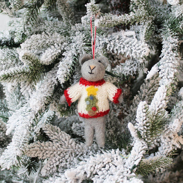Christmas Tree - Sweater Mice Ornament