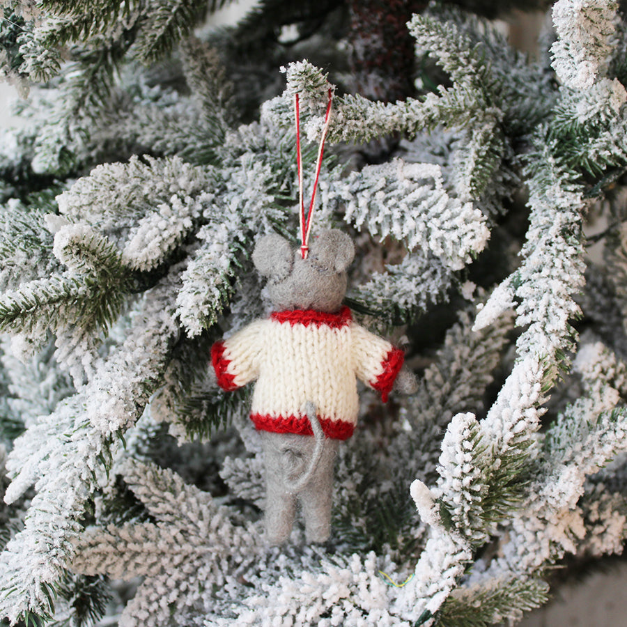 Christmas Tree - Sweater Mice Ornament
