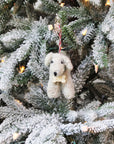 Curly Doodle Dog Personalized Ornament