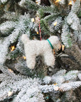 Curly Doodle Dog Personalized Ornament