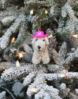 Cowboy Curly Doodle Dog Ornament  (LIMITED QUANTITIES)