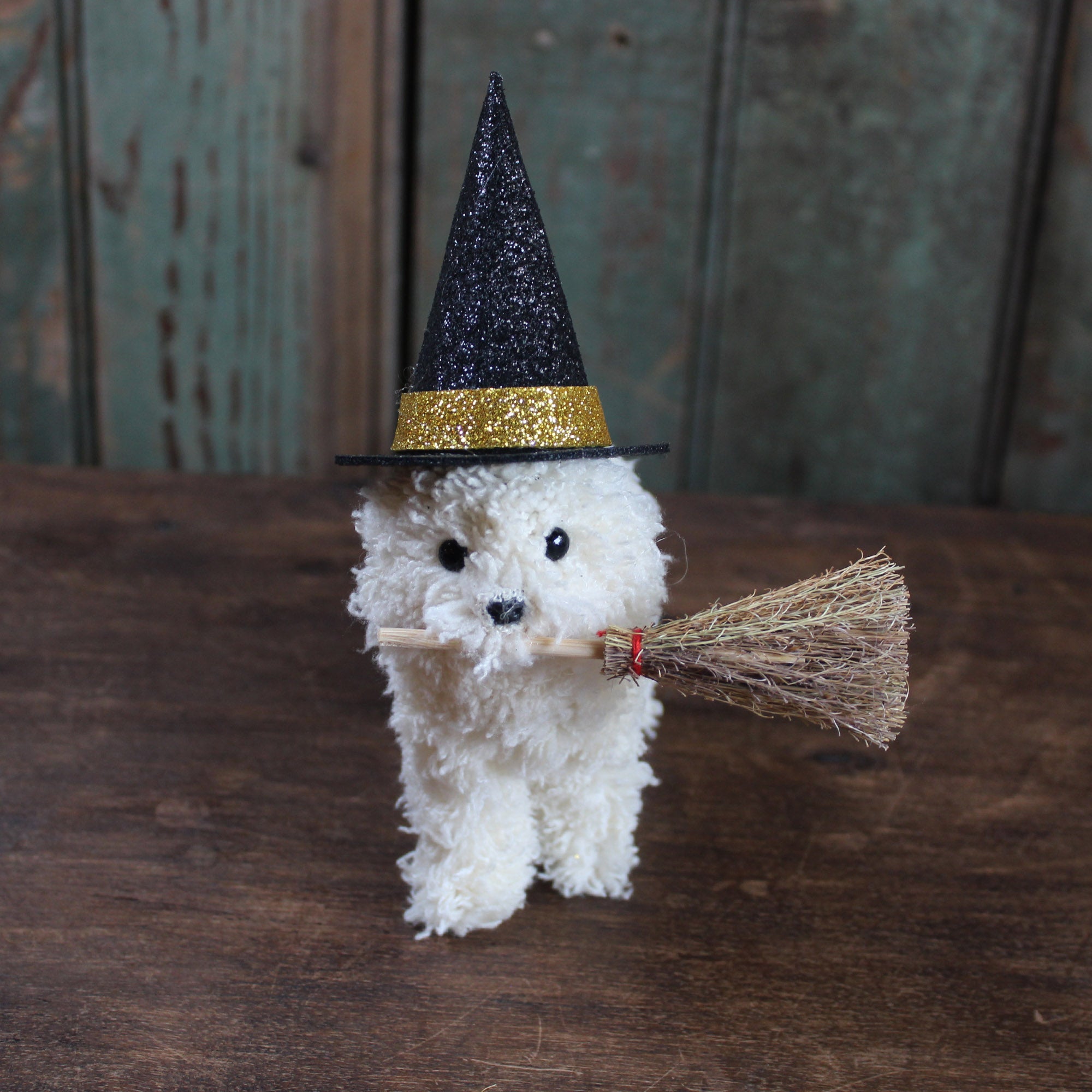 Spooky Halloween Doodle Dog Ornament