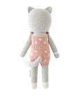 Daisy The Kitten- Hand Knit Cuddle + Kind Doll with Personalized Bag