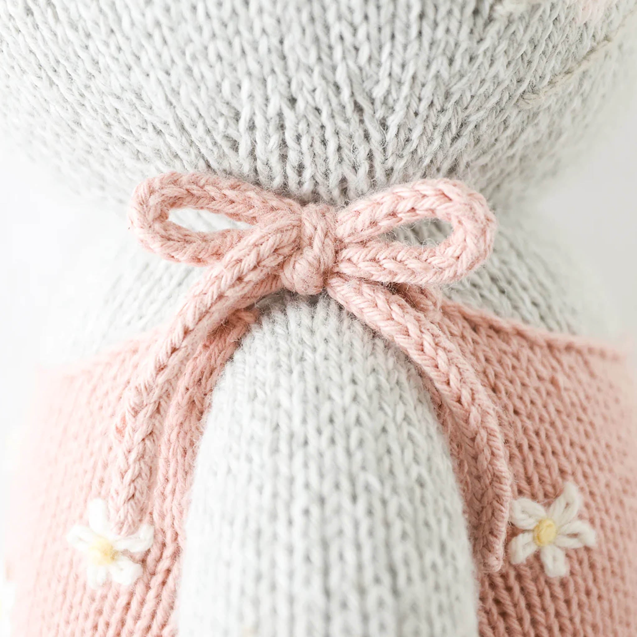 Daisy The Kitten- Hand Knit Cuddle + Kind Doll with Personalized Bag
