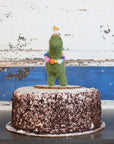 LIMITED QUANTITY Dinosaur with Cake Happy Birthday Cake Topper