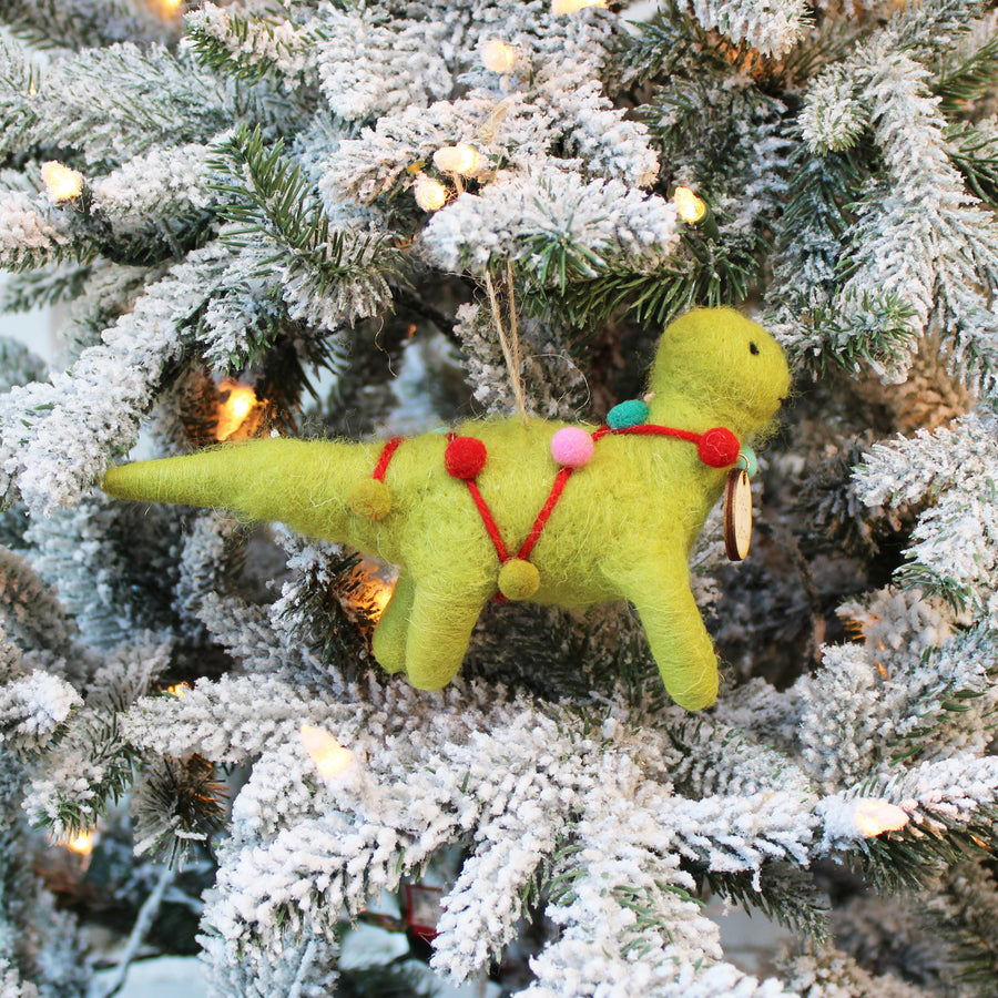 Dinosaur Baby's First Christmas Ornament