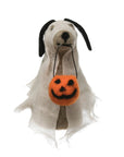 Sheet faced- Dog Ghost Halloween Ornament