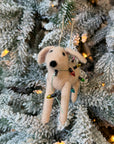 Dog With Tree & Lights Ornament