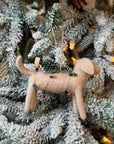 Dog With Tree & Lights Ornament