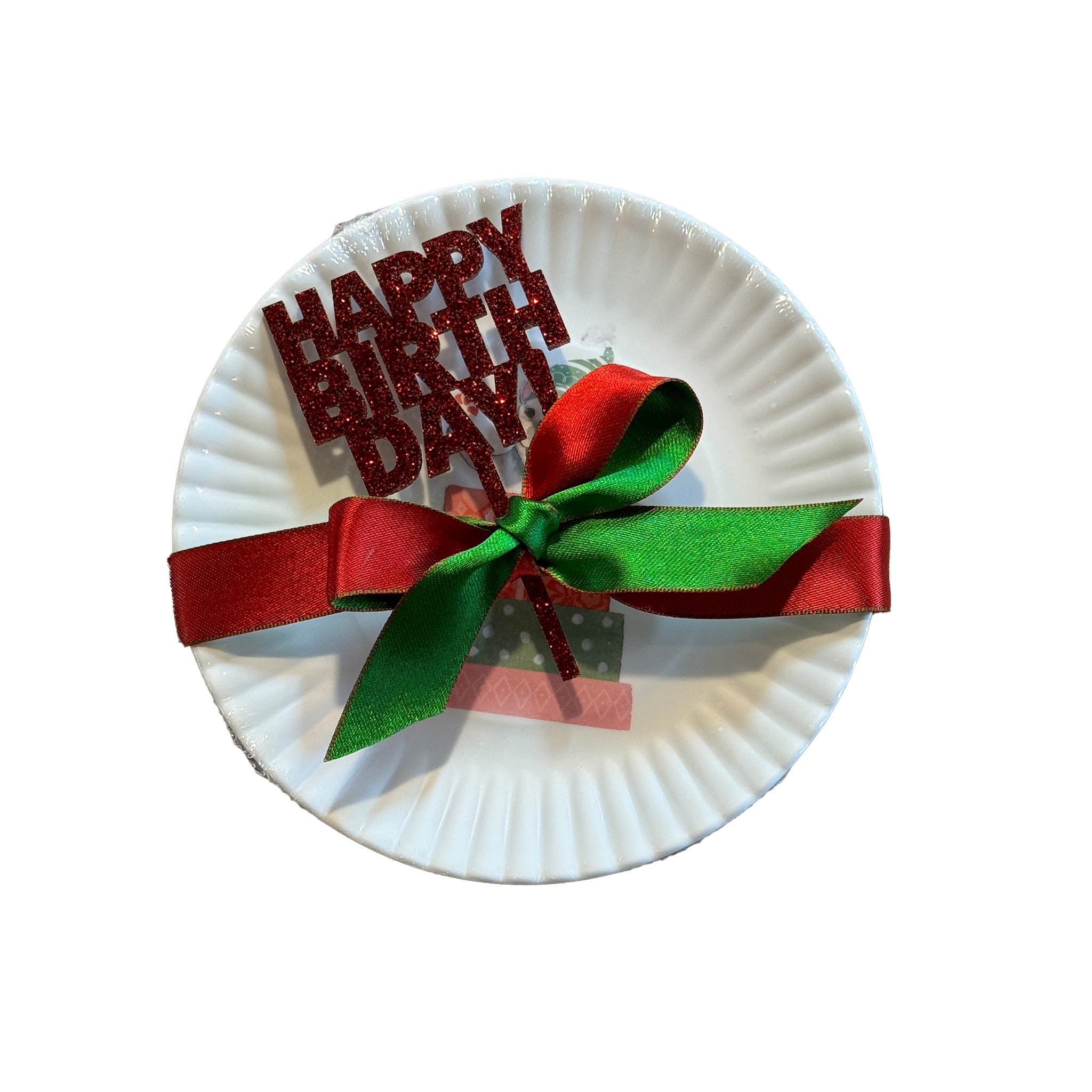 Santa Paws Plates Gift Set