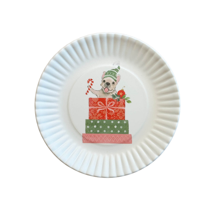 Santa Paws Plates Gift Set