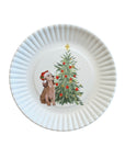 Santa Paws Plates Gift Set