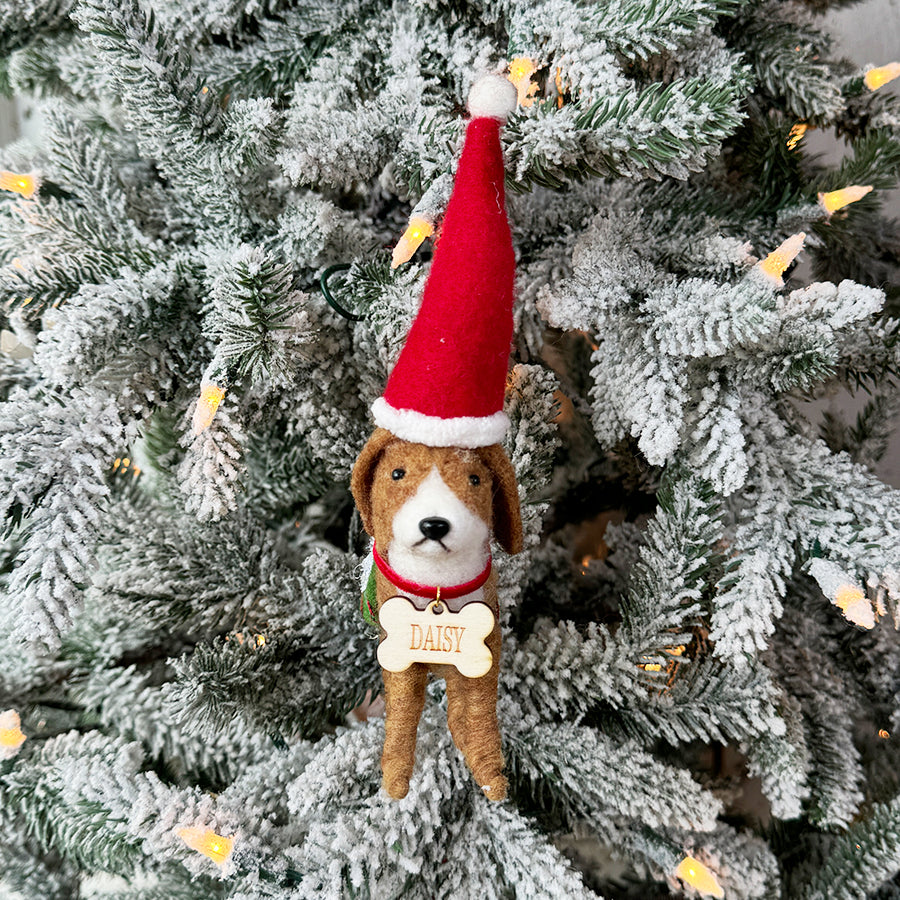 Christmas Dog Personalized Ornament