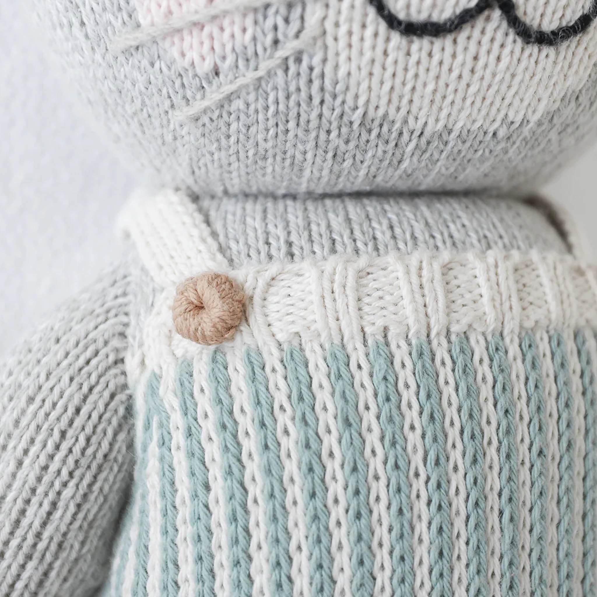 Dylan The Kitten- Hand Knit Cuddle + Kind Doll with Personalized Bag