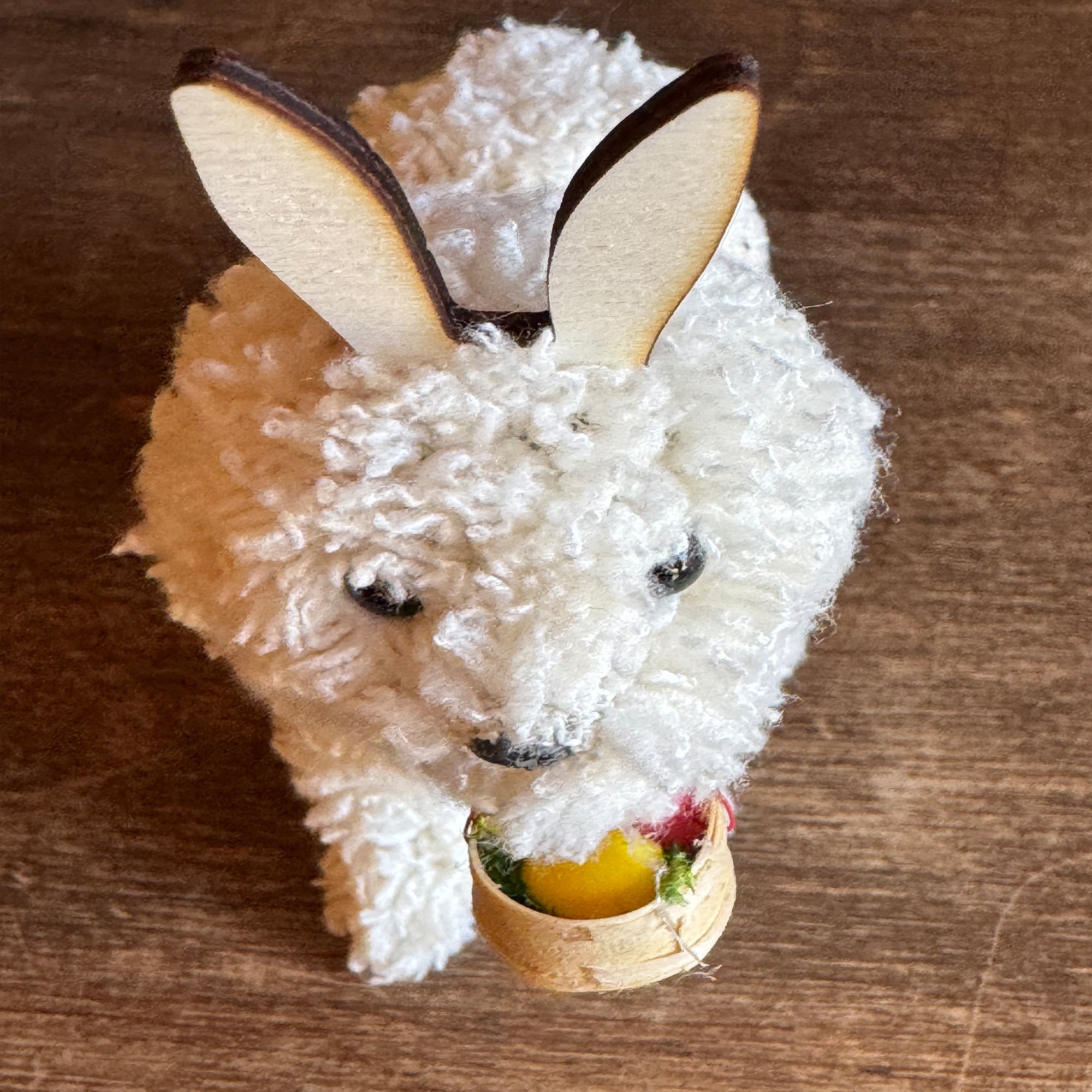 Easter Bunny Doodle Dog Ornament