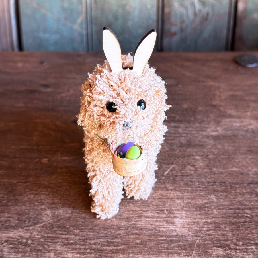 Easter Bunny Doodle Dog Ornament