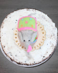 LIMITED QUANTITY Felted Wool Circus Elephant Happy Birthday Cake Topper