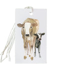 Set of 4 Farm Friends Gift Tags Matching Original Art Wrapping Paper